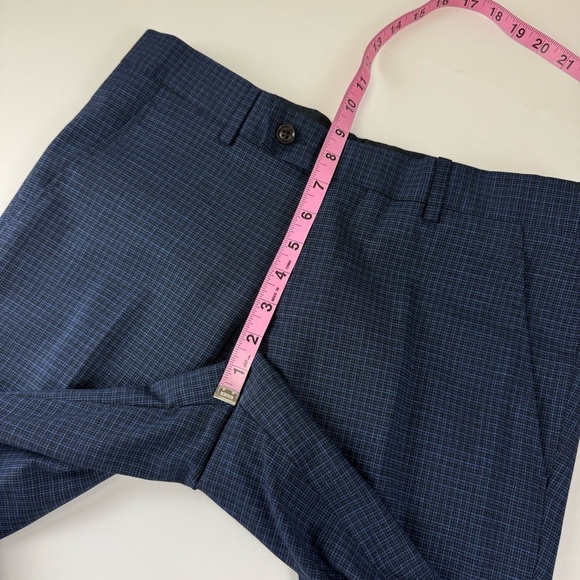 NEW Ted Baker London Pants Mens 31 S Navy Blue Plaid Jerome Dress Pant NWOT - Picture 8 of 10
